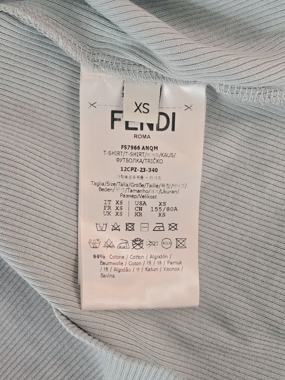 Fendi   Light Mint Ribbed Tank Top - Picture 10 of 10